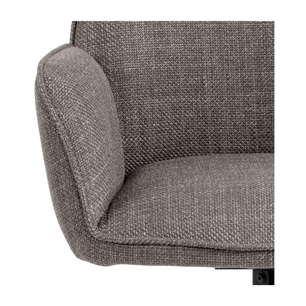 Gaiši pelēki polsterēti ēdamistabas krēsli ar roku balstiem (2 gab.) Glenda – Actona-image-4