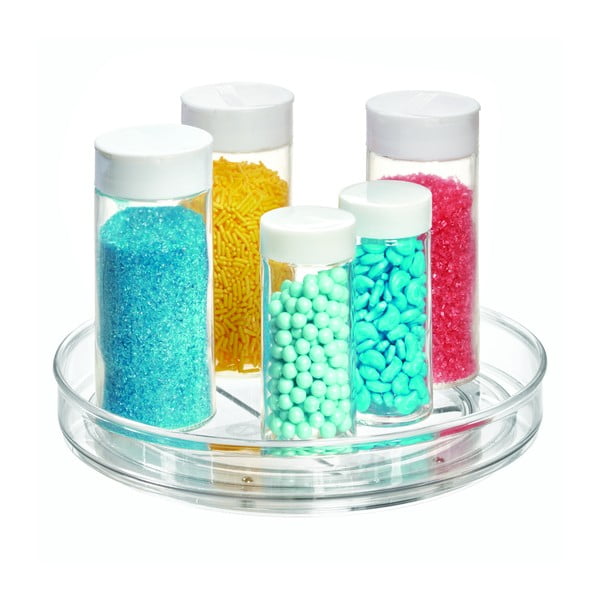 Apaļš rotējošs glabāšanas statīvs iDesign The Home Edit, ⌀ 23,5 cm-image-1
