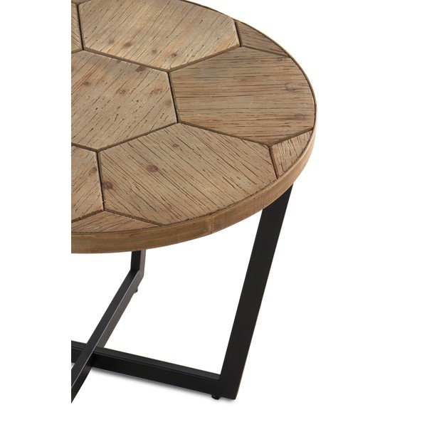 Kafijas galdiņš ar melnu dzelzs konstrukciju Geese Honeycomb, ⌀ 59 cm-image-3