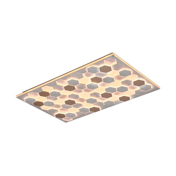 Balta LED griestu lampa ar balss vadību/ar mobilās lietotnes vadību un metāla abažūru 70x115 cm Cifavo – CINQUE-image-2