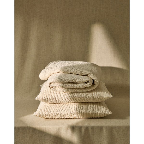 Krēmkrāsas gultas pārklājs 240x260 cm Raylo – Kave Home-image-2