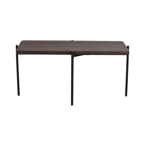 Brūns oškoka kafijas galdiņš 95 x 50 cm Shelton - Rowico