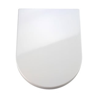 Balts tualetes poda sēdeklis ar vieglu aizvēršanu Wenko Premium Palma, 46,5 x 35,7 cm