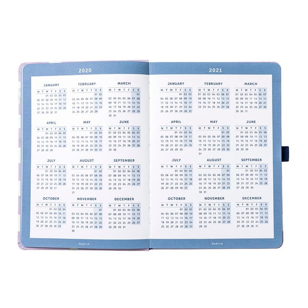 Violeta un balta dienasgrāmata no 2020. gada augusta līdz 2021. gada augustam Busy B Lilac Lemonade-image-4