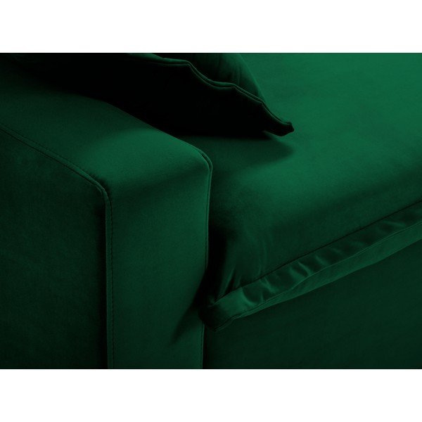 Tumši zaļš izlaižamais dīvāns Kooko Home Mezzo-image-1