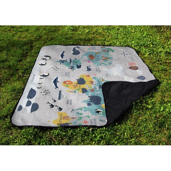 Mikrošķiedras piknika pleds 145x180 cm Travel Around The World – Butter Kings-image-3