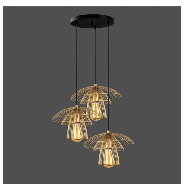 Piekarama lampa zelta krāsā Squid Lighting Root, augstums 117 cm-image-1