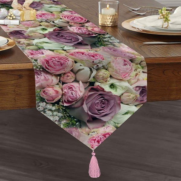 Galda celiņš 45x140 cm Roses – Mila Home-image-2
