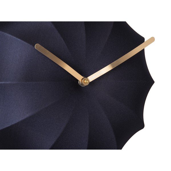 Tumši zils sienas pulkstenis Karlsson Stretch, ø 40 cm-image-2