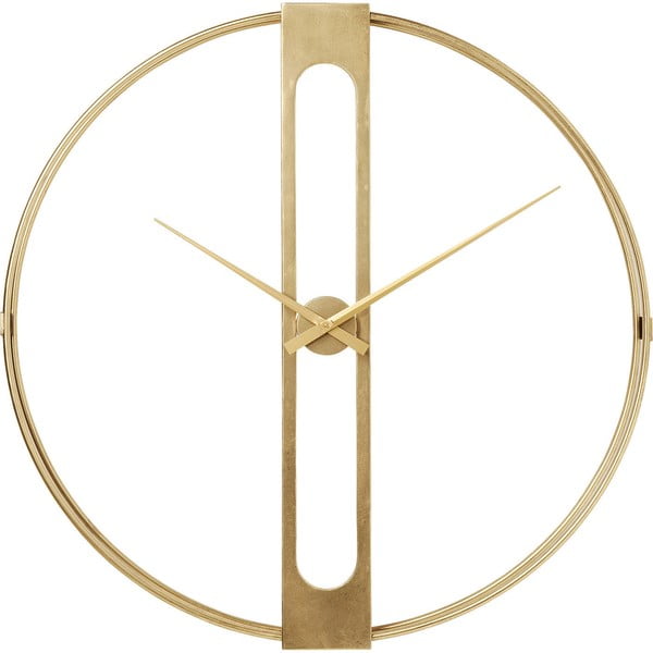 Sienas pulkstenis zelta krāsā Kare Design Clip, ø 107 cm