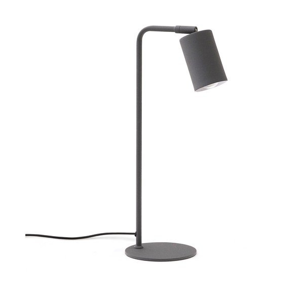 Melna metāla galda lampa (augstums 49 cm) Manie – Kave Home