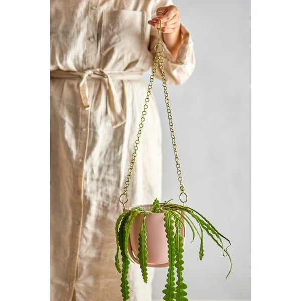 Metāla piekarināms un pie sienas liekams puķu poda apvalks Kati – Bloomingville-image-1