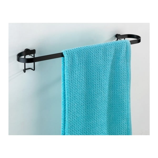 Melns sienas dvieļu turētājs Wenko Classic Plus-image-4