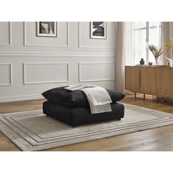 Melns kāju soliņš no šenila auduma Neil – Bobochic Paris-image-4