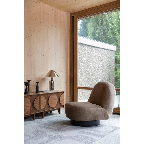 Brūna zema kumode ar riekstkoka imitāciju 82x58 cm Groove – Zuiver-image-4