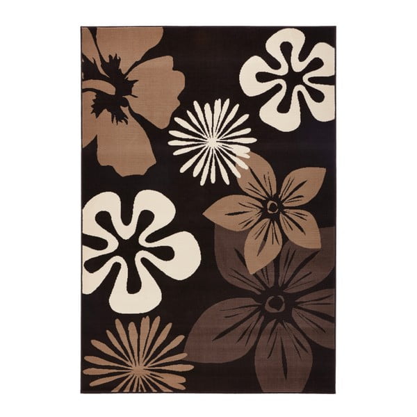 Paklājs Hanse Home Gloria Flower Brownie, 80 x 150 cm
