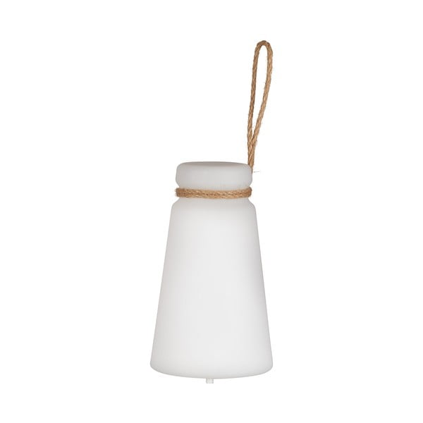 Balta/brūna LED galda lampa (augstums 20 cm) Bruno – Fischer & Honsel