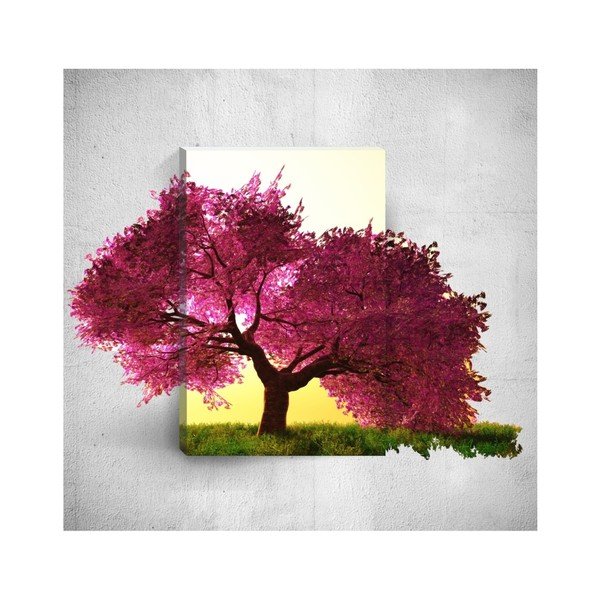 3D sienas glezna Mosticx Violets koks, 40 x 60 cm