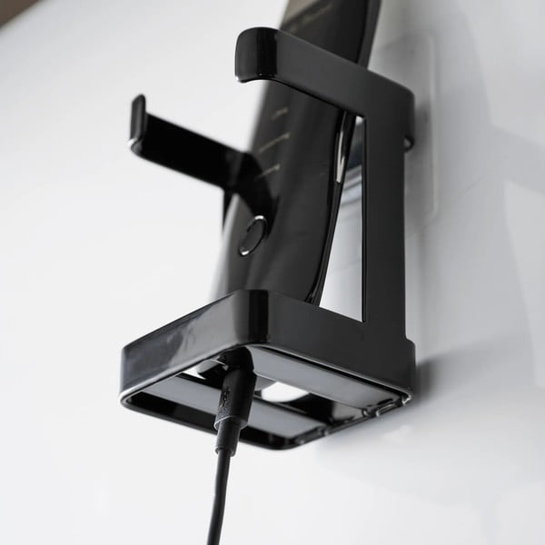 Melns metāla ādas kopšanas piederumu turētājs Film Hook – YAMAZAKI-image-2