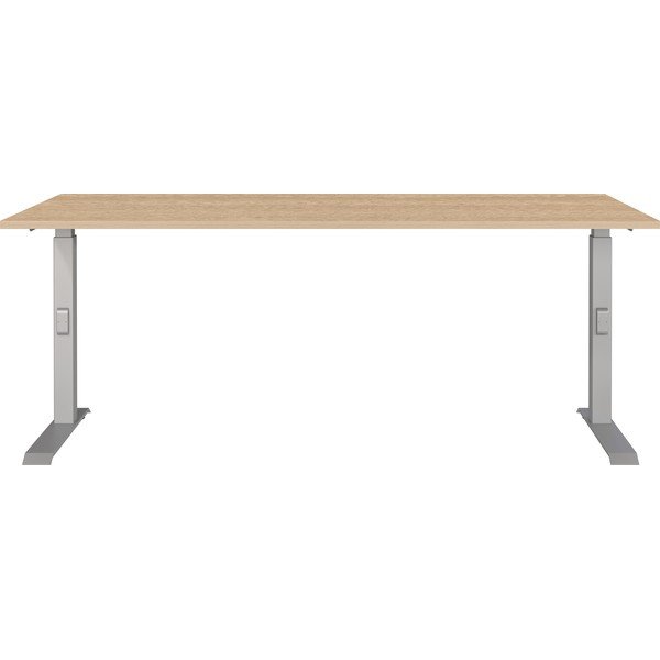 Regulējams darba galds ar ozolkoka imitācijas galda virsmu 80x180 cm Downey – Germania-image-1