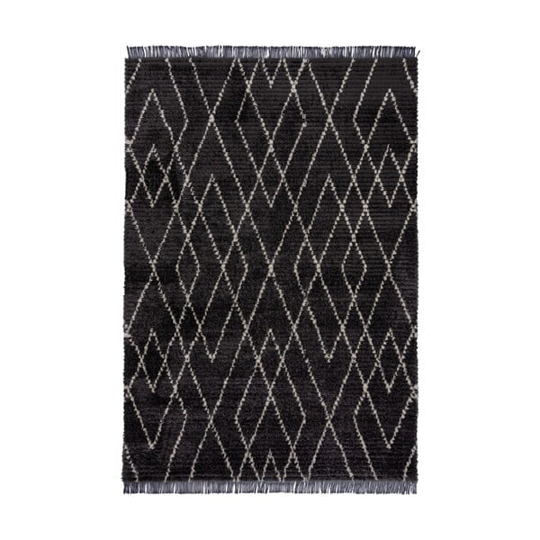 Melns paklājs 160x230 cm Aisha – Flair Rugs