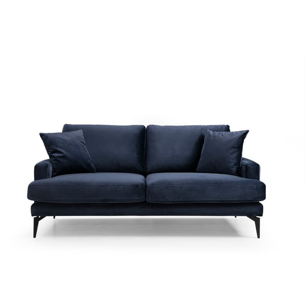 Tumši zils dīvāns 175 cm Papira – Balcab Home
