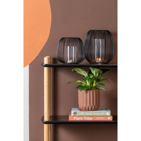 Melna laterna PT LIVING Lantern, augstums 21 cm-image-1