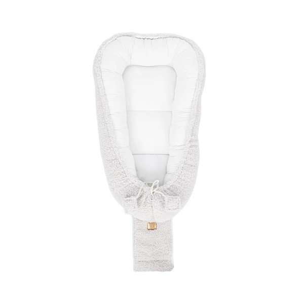 Ziloņkaula krāsas zīdaiņu ligzdiņa 55x83 cm – Meowbaby-image-2