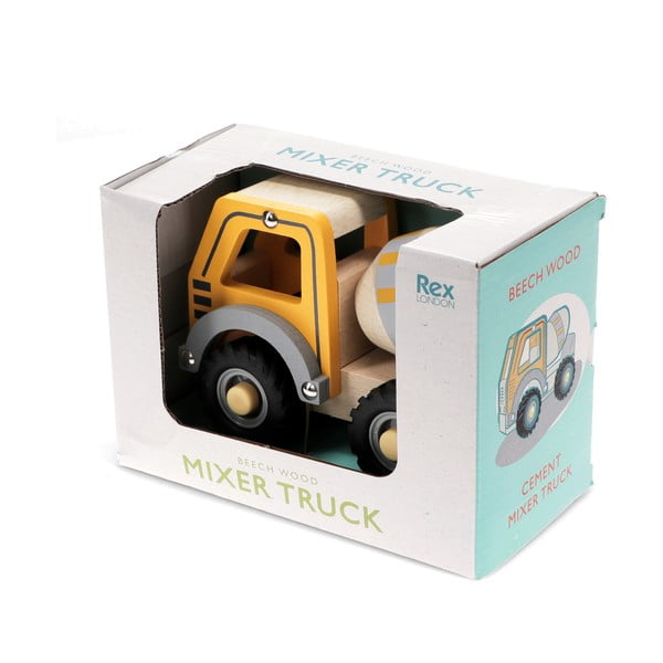 Koka bērnu rotaļu mašīna Cement Mixer – Rex London-image-3