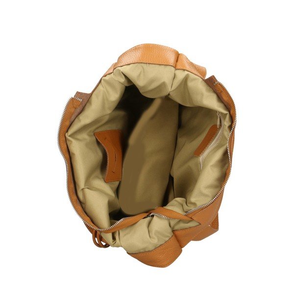 Konjaka brūnas ādas somiņa Chicca Borse Crispy-image-2