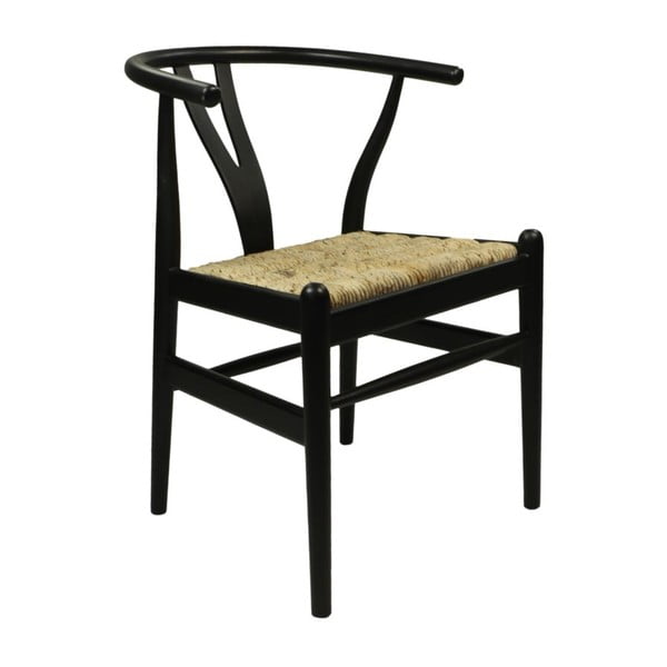 Melns sarkankoka ēdamistabas krēsls Wishbone – HSM collection-image-2