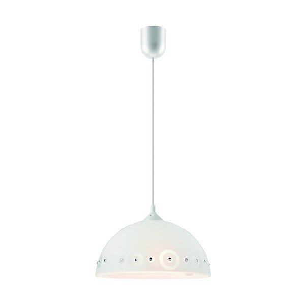 Balta piekaramā lampa ø 30 cm Star – LAMKUR