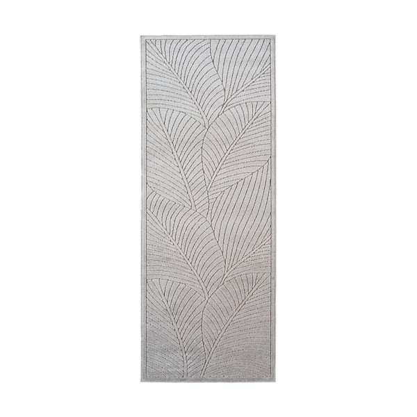 Sudraba krāsas iekštelpu un āra celiņa paklājs 80x250 cm Nova 1203 – Ayyildiz Carpets
