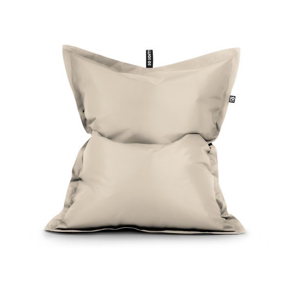 Bēšs sēžammaiss no ādas imitācijas Pad XL – So Soft?