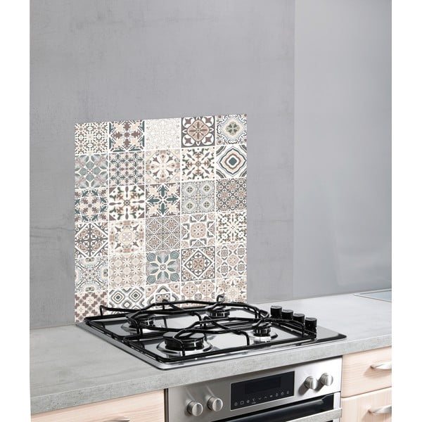 Stikla sienas aizsargplāksne plītij Wenko Splashback Tile-image-1
