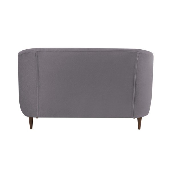 Grafīta pelēks samta dīvāns Kooko Home Glam, 125 cm-image-4