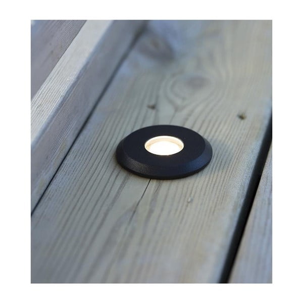 Melns padziļinājumā iebūvēts gaismeklis Markslöjd Garden 24 Decklight, ø 60 mm-image-1