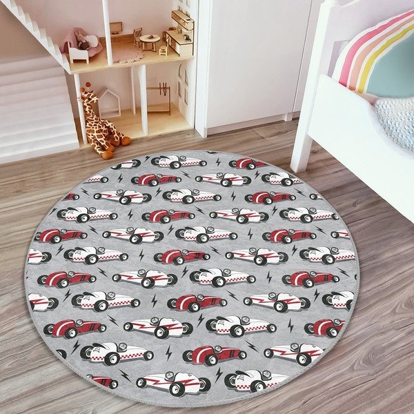 Pelēks bērnu paklājs ø 120 cm Comfort – Mila Home-image-3