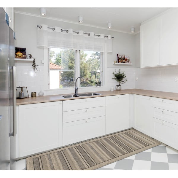 Bēšs paklājs Floorita Velour, 55 x 280 cm-image-2