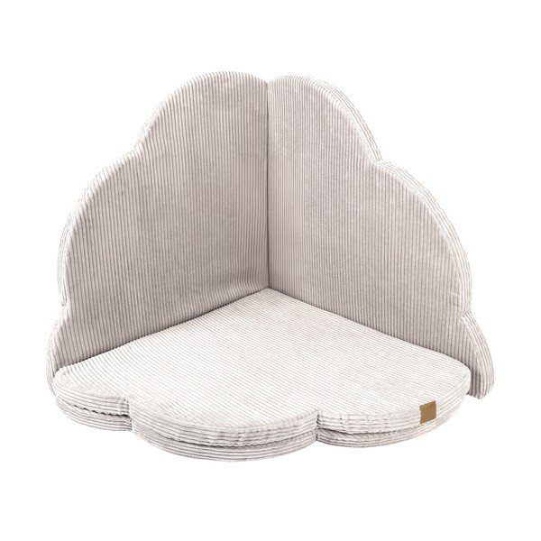 Ziloņkaula krāsas bērnu rotaļu paklājiņš 160x160 cm – Meowbaby-image-4