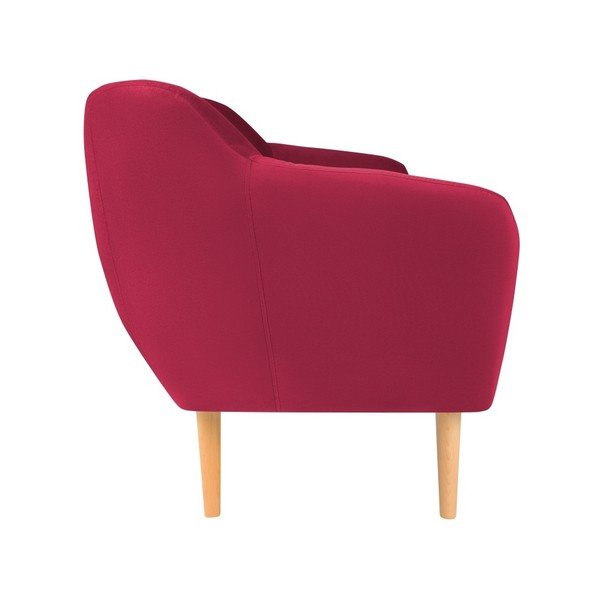 Tumši rozā samta dīvāns Mazzini Sofas Sardaigne, 188 cm-image-2