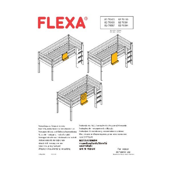 Melns pakaramais dēlis bērnu gultai Flexa Classic-image-1