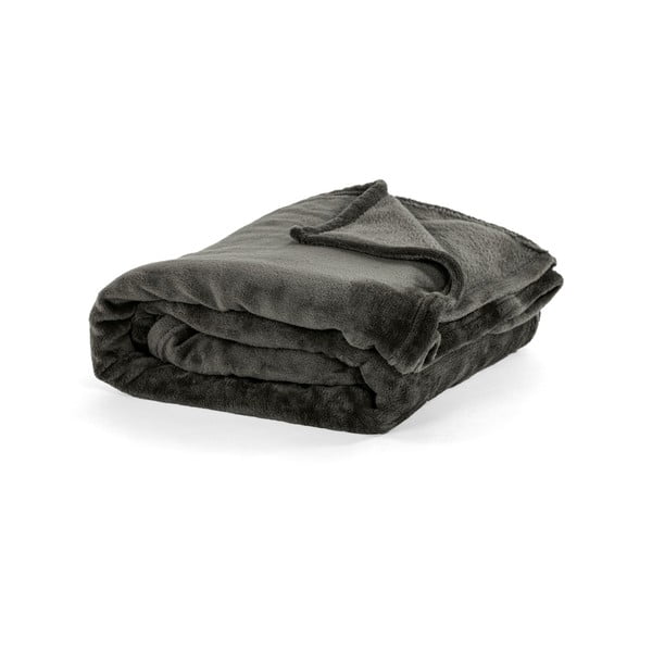 Pelēka mikroplīša sega Tiseco Home Studio, 130 x 160 cm