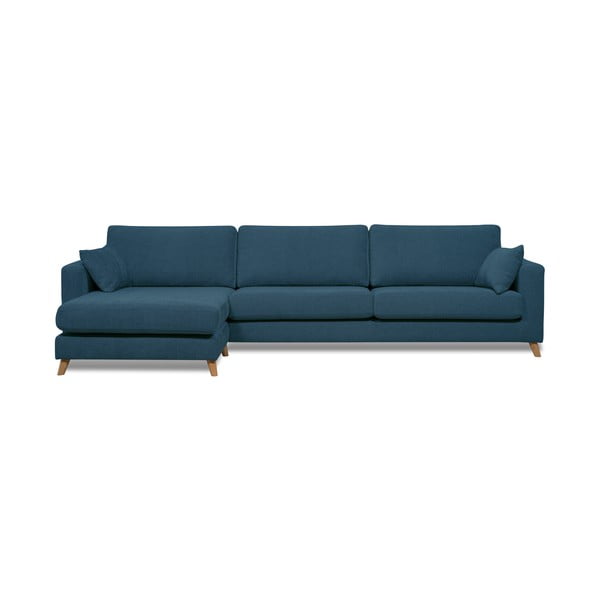 Tumši zils stūra dīvāns (kreisais stūris) Faria – Scandic