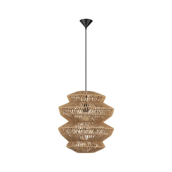 Dabīga toņa no virves piekaramā lampa ø 40 cm Nua – Nova Luce