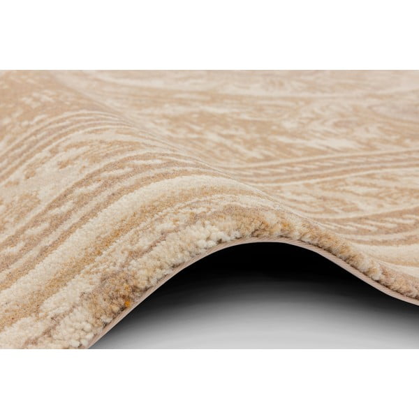 Bēšs vilnas paklājs 133x180 cm Emily – Agnella-image-2