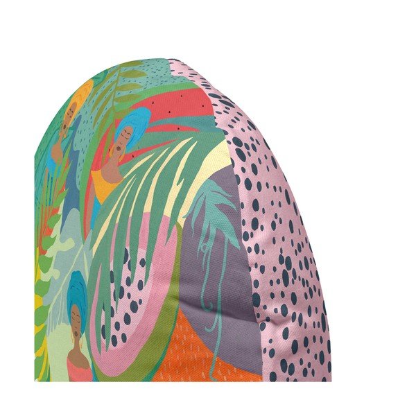 Kokvilnas divpusējs spilvens HF Living Zuly Jungle, ⌀ 50 cm-image-2