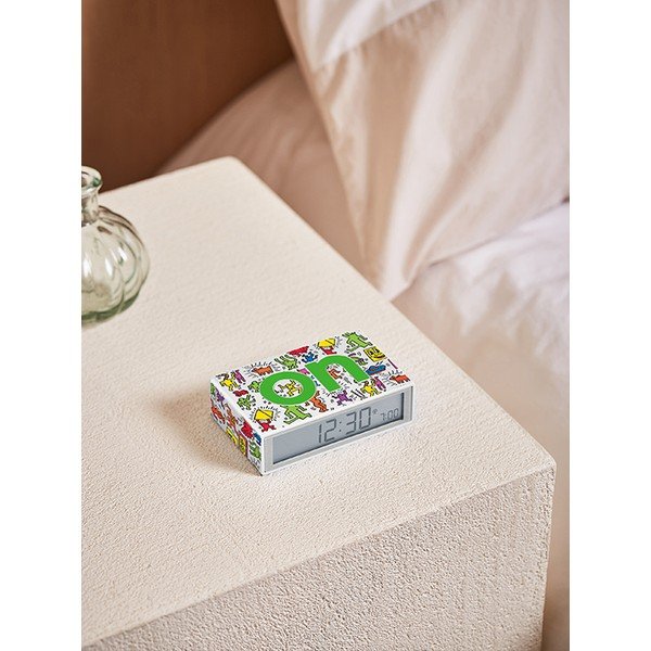 Digitāls/galda modinātājpulkstenis Flip+ Lexon x Keith Haring - Happy – Lexon-image-1