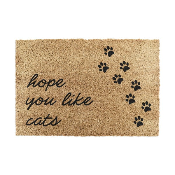 Kokosšķiedras kājslauķis 40x60 cm Hope You Like Cats – Artsy Doormats