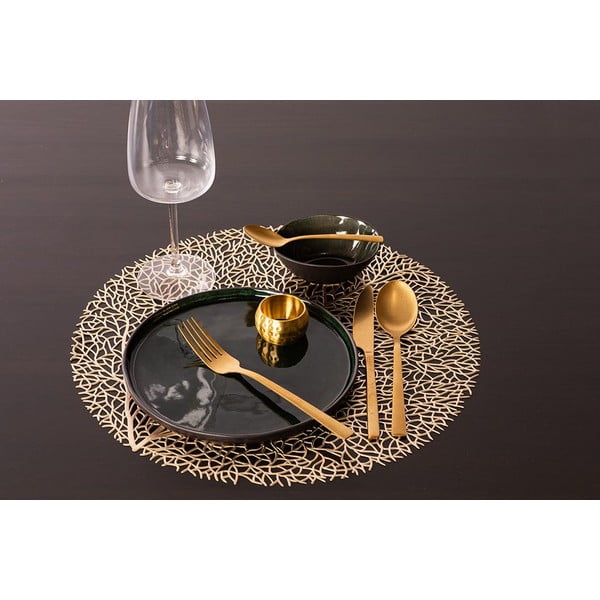 Zelta krāsas galda paliktnis Tiseco Home Studio, ⌀ 38 cm-image-1